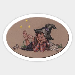 Young Witch Sticker